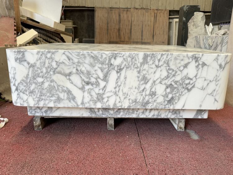 Arabescato White Marble Coffee Table stone furniture