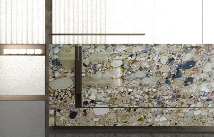 Ceppo Rosso Marble Breccia Adonis Marble Kitchen Countertop