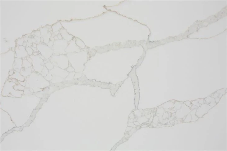 White Quartz with Gold Grey Veins Interior Design